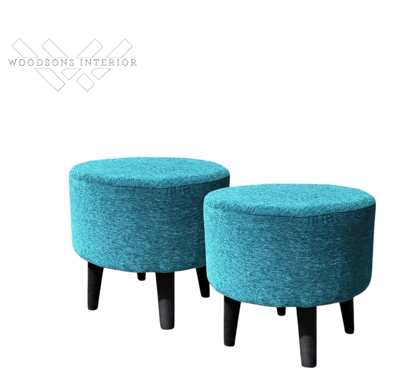 Puffy Stool Set of 2 Ottoman Stool - WOODSONS INTERIOR