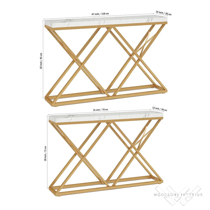Rectangular Shaped Designer Console Table