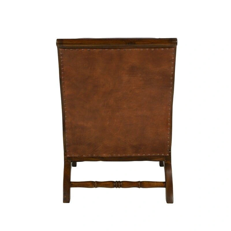 Teak Wood Armchair with Ottoman - WOODSONS INTERIOR