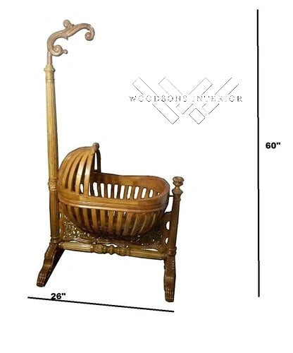 Wooden Baby Cradle