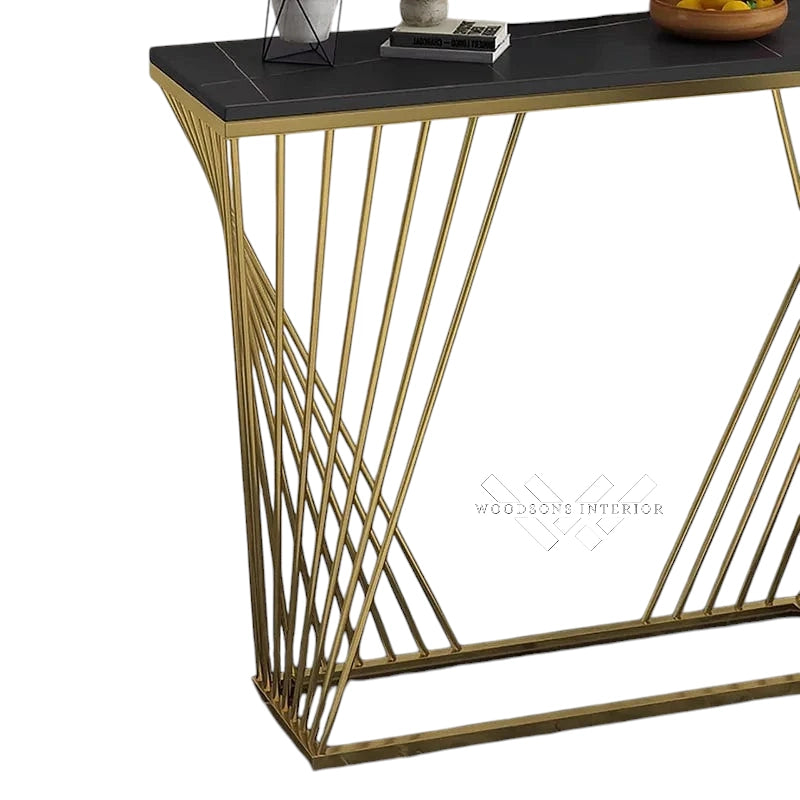 Trapezoid Design Console Table