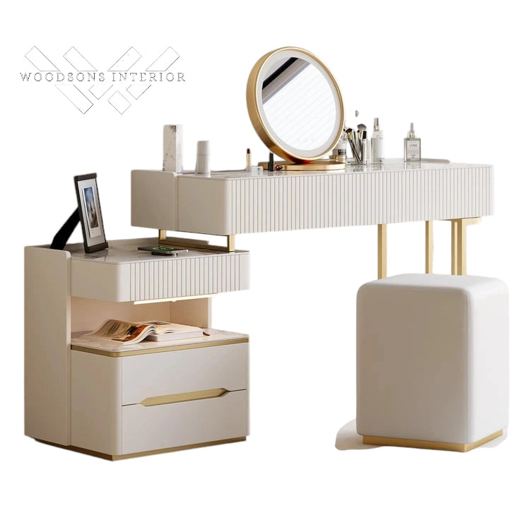 Vailora Modern Vanity with Charging & Bluetooth