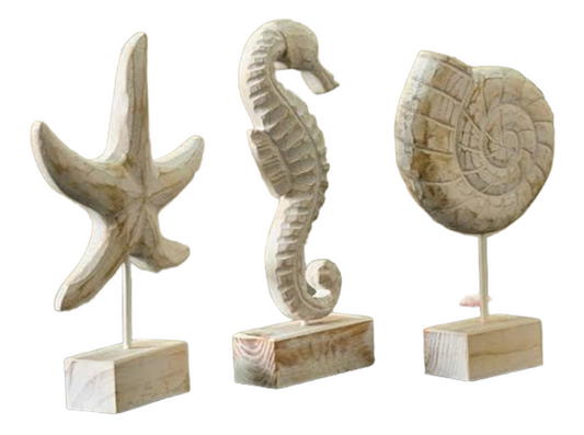Starfish | Conch | Seahorse Figurines Ornaments - WOODSONS INTERIOR