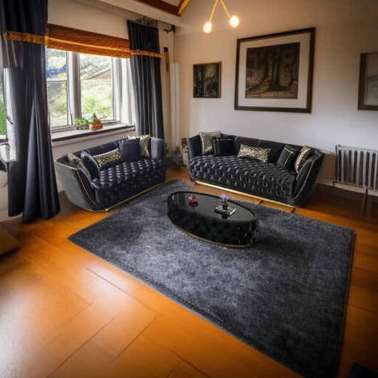 Lupino Velvet Sofa Set