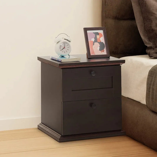 Seude Finish Bedside Table - WOODSONS INTERIOR