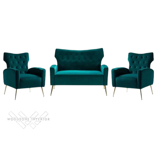 Groombridge Velvet 3-Piece Sofa Set - WOODSONS INTERIOR