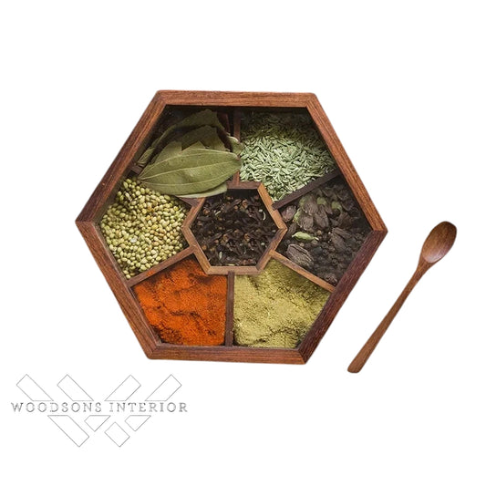 Hexagonal Spice Box