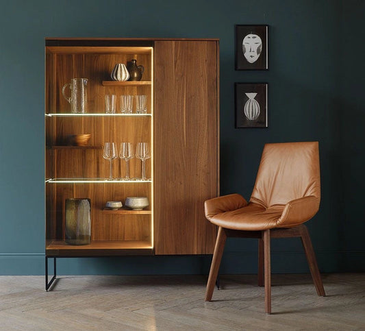 Modern Wooden Display Cabinet with LED - WOODSONS INTERIOR