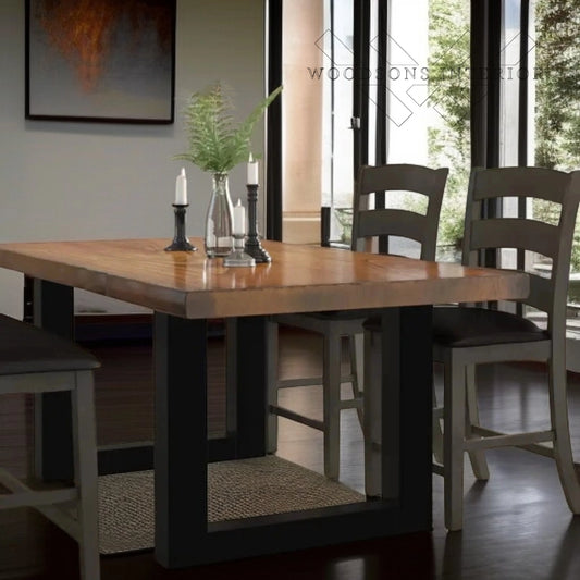 Two-Tone Contemporary Dining Table