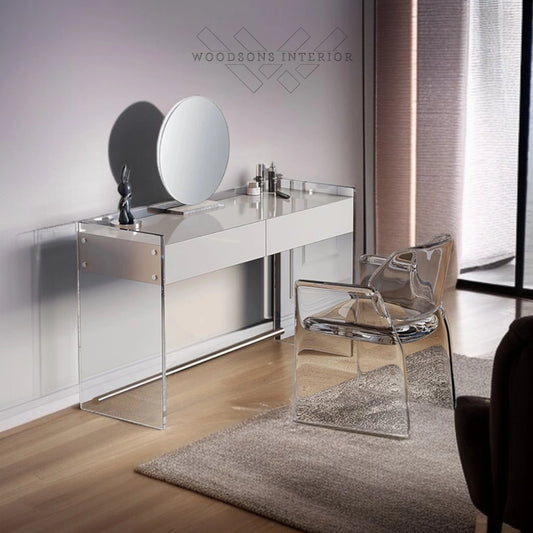 Minimalist Acrylic Makeup Vanity