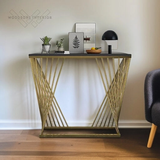 Trapezoid Design Console Table