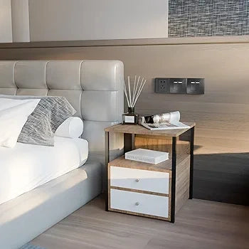 Wooden Bedside Table - WOODSONS INTERIOR