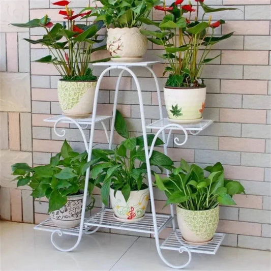 Metal Flower Rack – 6 Tier - WOODSONS INTERIOR