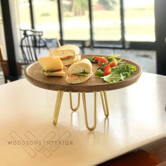 Teau Sheesham Cake Stand