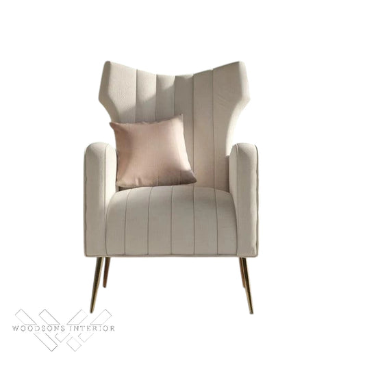 LÍNEA Wide Tufted Velvet Wingback Chair for Living Room - WOODSONS INTERIOR