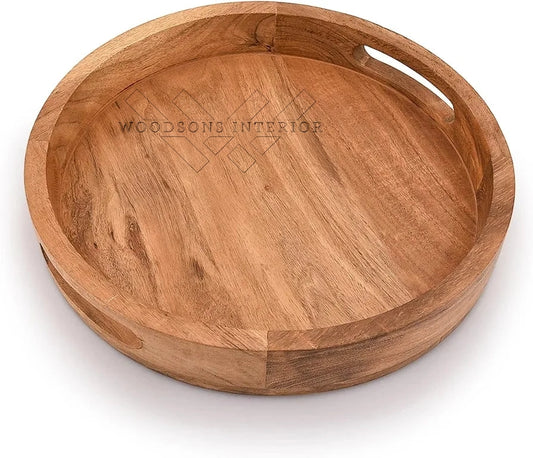Acacia Round Tray - WOODSONS INTERIOR