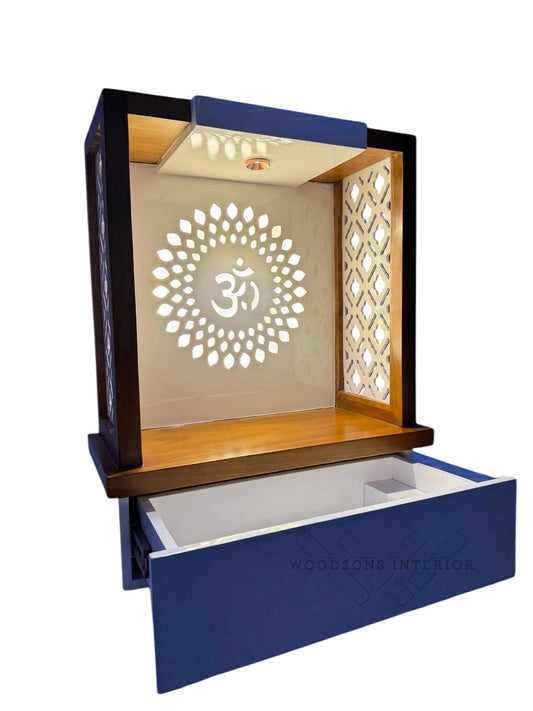 Minimalist Teakwood Pooja Temple