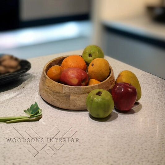 Mango Wood Serving Bowl Handcrafted