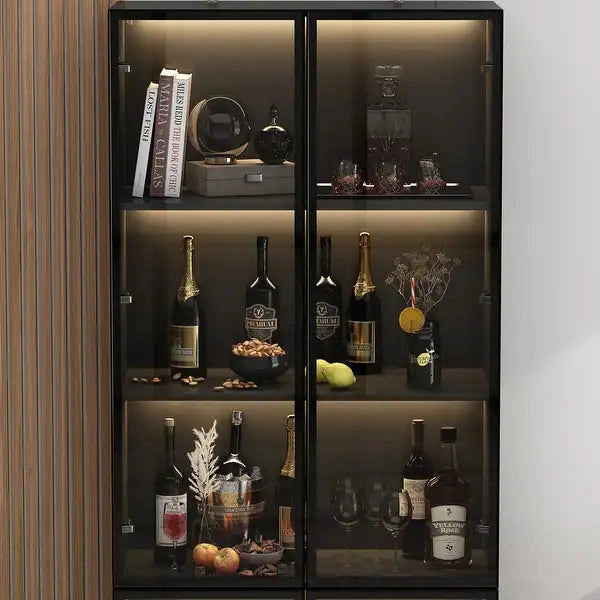 Sleek LED Display Cabinet - WOODSONS INTERIOR