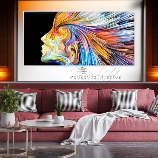 Graphic Design Abstract Wall Painting