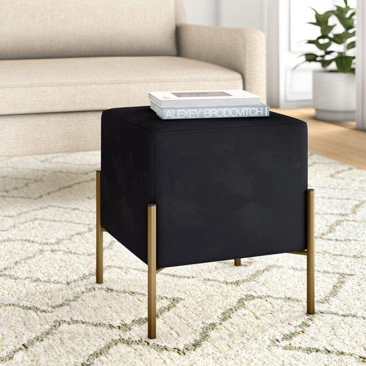 Velvet Square Ottoman - WOODSONS INTERIOR