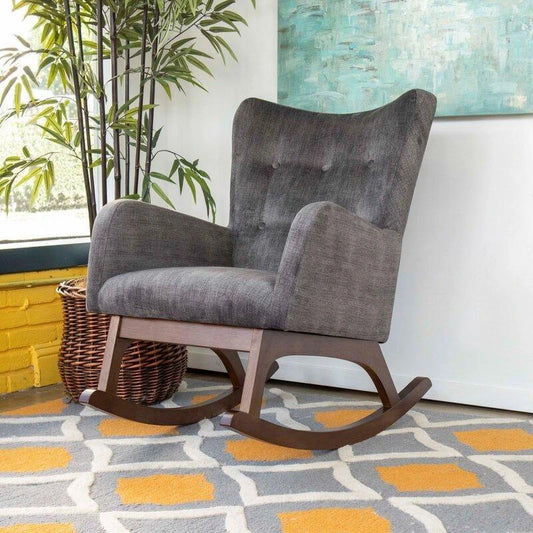 Fabric Upholstered Rocking Chair - WOODSONS INTERIOR