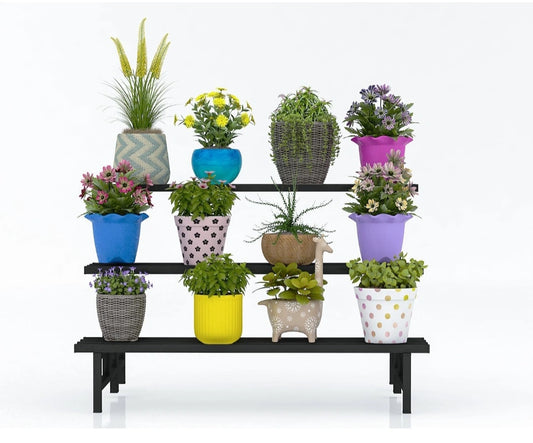 3-Tier Metal Planter Stand - WOODSONS INTERIOR