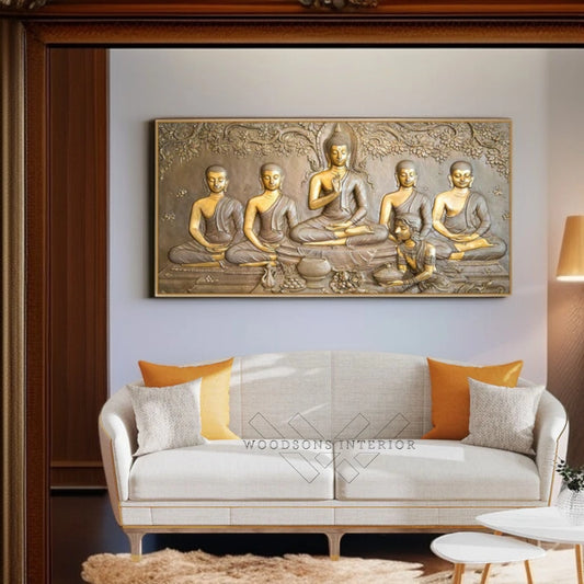 Premium Buddha Spiritual Canvas Wall Painting