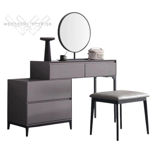 Modern Grey Makeup Vanity