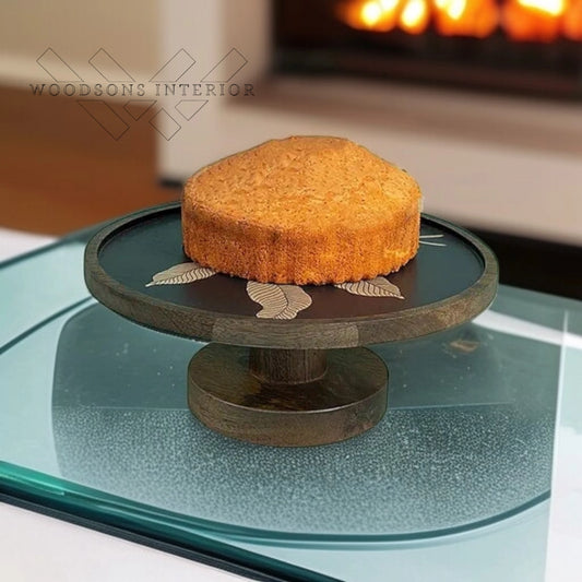 Golden Foliage Cake Stand