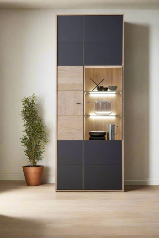LED Two-Tone Storage Cabinet - WOODSONS INTERIOR
