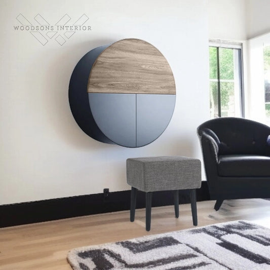 Modern Grey Wall-Mount Vanity Set